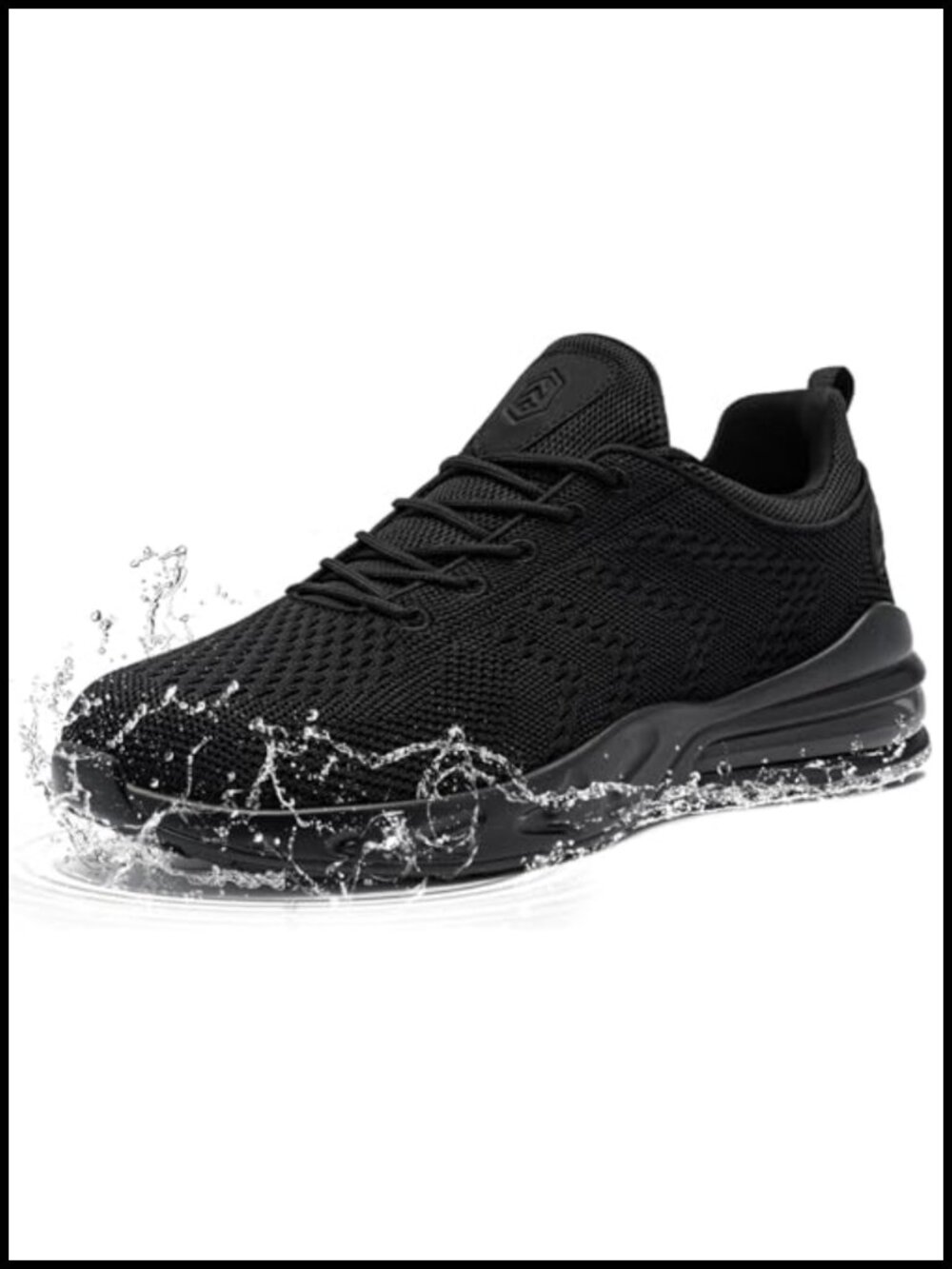 LARNMERN Women's Non Slip Work Shoes Waterproof Slip-On Sneaker